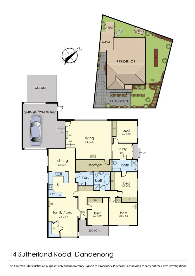Floorplan of Homely house listing, 14 Sutherland Road, Dandenong VIC 3175