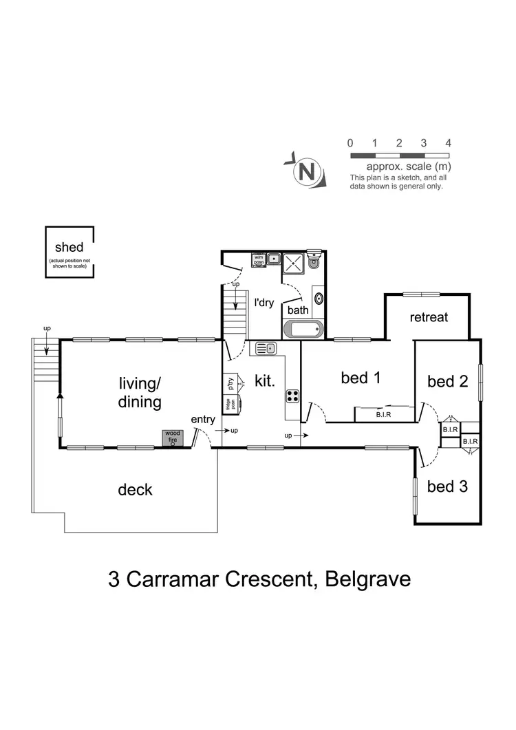 Floorplan of Homely house listing, 3 Carramar Crescent, Belgrave VIC 3160