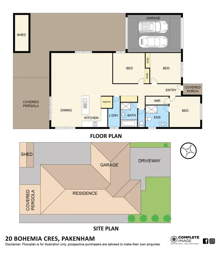 Floorplan of Homely house listing, 20 Bohemia Crescent, Pakenham VIC 3810