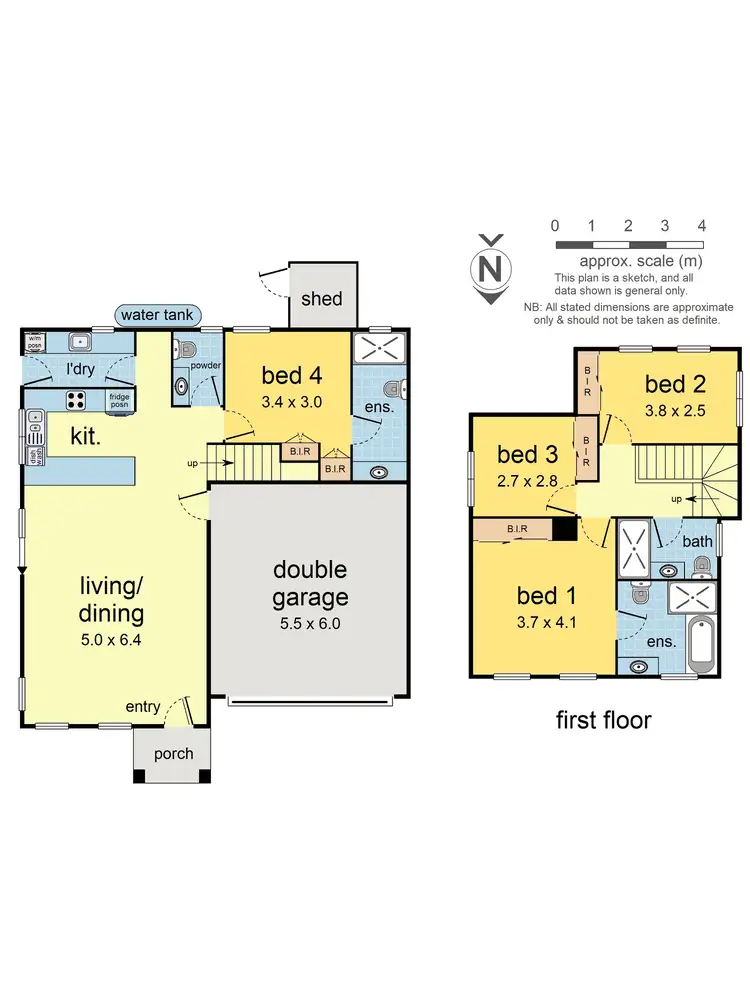 Floorplan of Homely townhouse listing, 3/45 Heywood Street, Ringwood VIC 3134