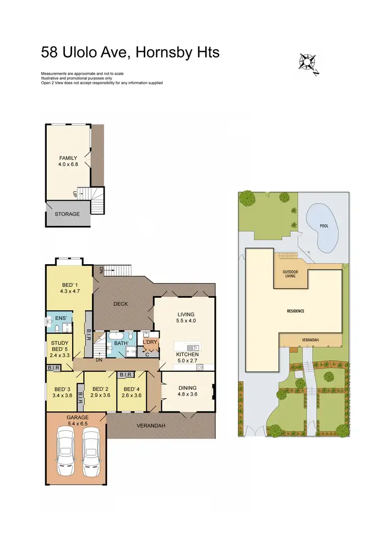 Floorplan of Homely house listing, 58 Ulolo Avenue, Hornsby Heights NSW 2077