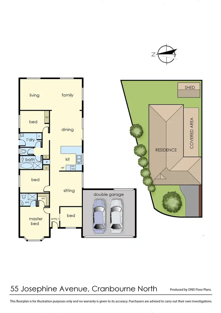 Floorplan of Homely house listing, 55 Josephine Avenue, Cranbourne North VIC 3977