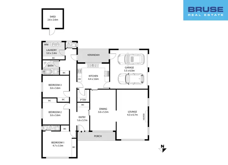 Floorplan of Homely house listing, 1 Geary Place (corner Of Antares Way), Athelstone SA 5076