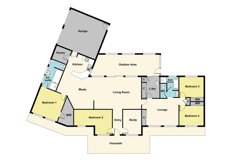 Floorplan of Homely house listing, 1 Selwyn Street, Miners Rest VIC 3352