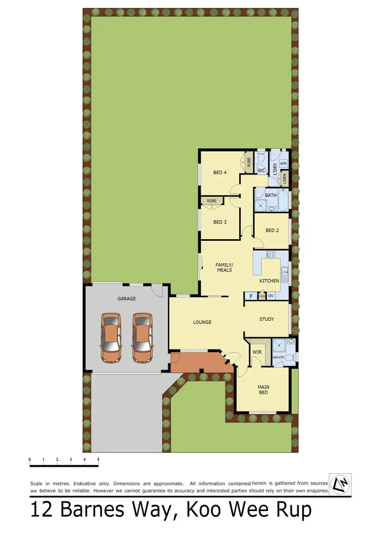 Floorplan of Homely house listing, 12 Barnes Way, Koo Wee Rup VIC 3981