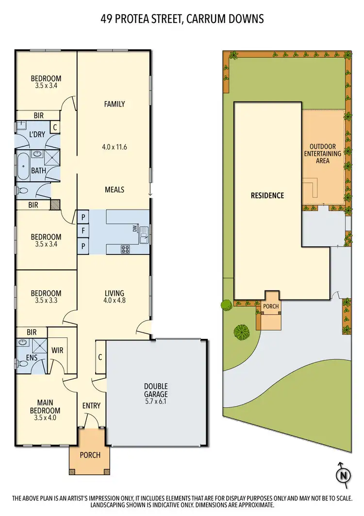 Floorplan of Homely house listing, 49 Protea Street, Carrum Downs VIC 3201