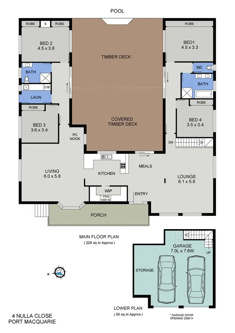 Floorplan of Homely house listing, 4 Nulla Close, Port Macquarie NSW 2444