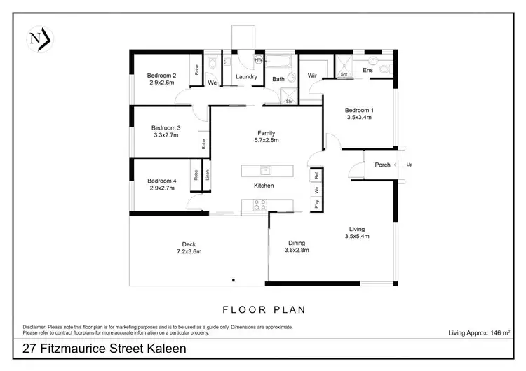 Floorplan of Homely house listing, 27 Fitzmaurice Street, Kaleen ACT 2617