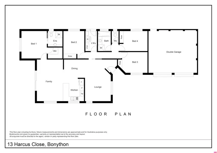 Floorplan of Homely house listing, 13 Harcus Close, Bonython ACT 2905