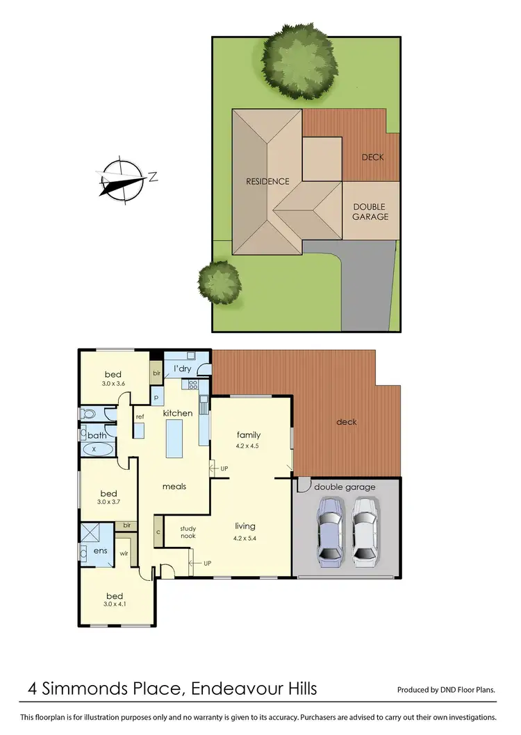 Floorplan of Homely house listing, 4 Simmonds Place, Endeavour Hills VIC 3802
