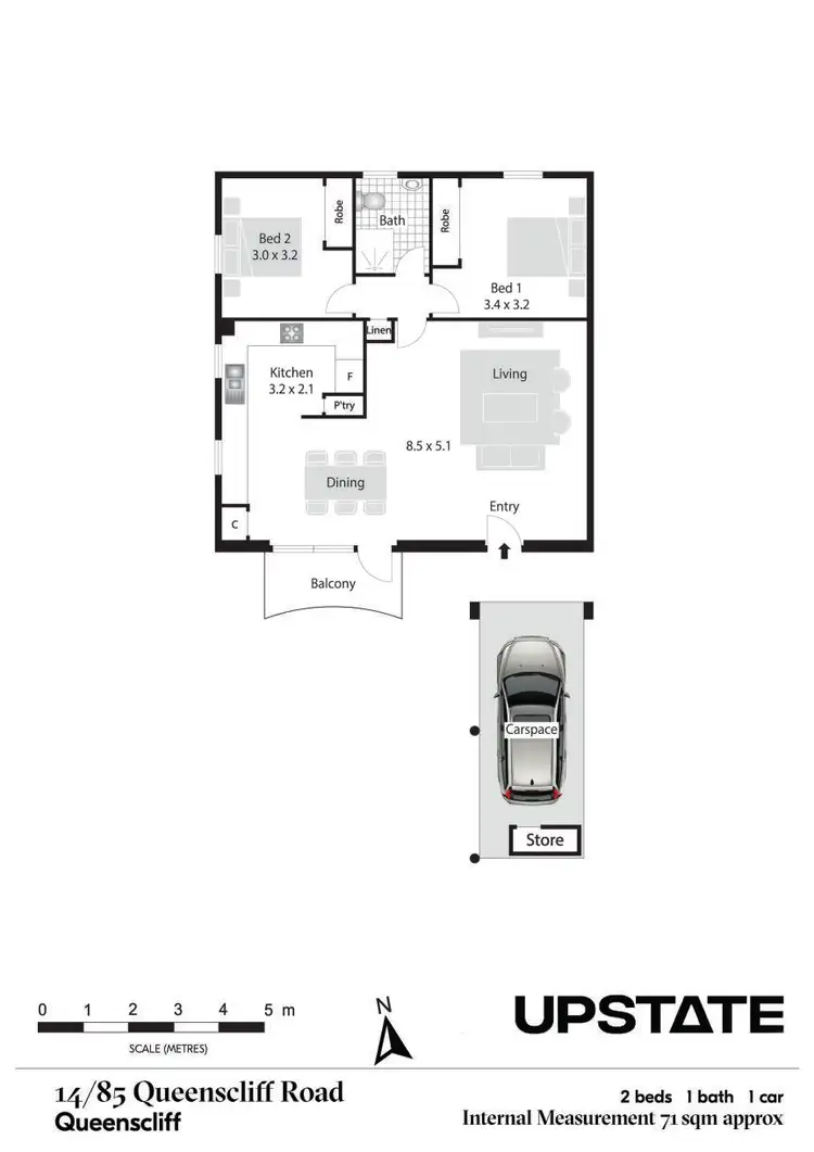 Floorplan of Homely unit listing, 14/85 Queenscliff Road, Queenscliff NSW 2096