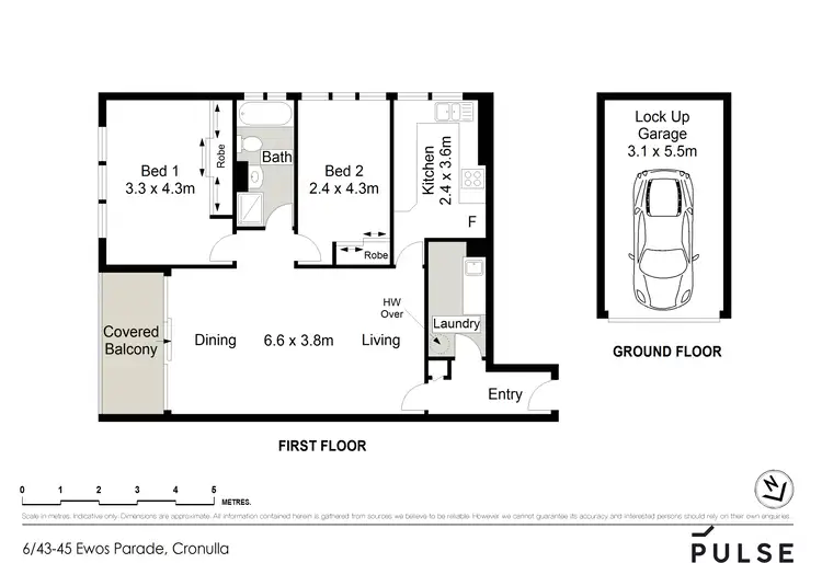 Floorplan of Homely apartment listing, 6/43-45 Ewos Parade, Cronulla NSW 2230