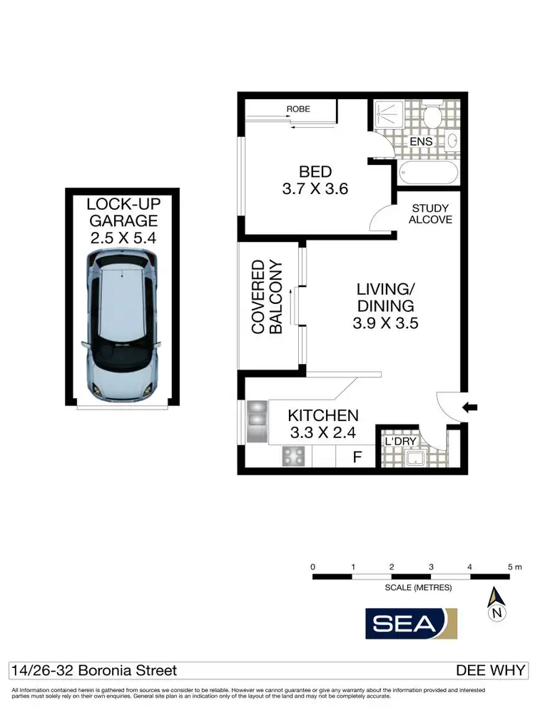 Floorplan of Homely unit listing, 14/26-32 Boronia Street, Dee Why NSW 2099
