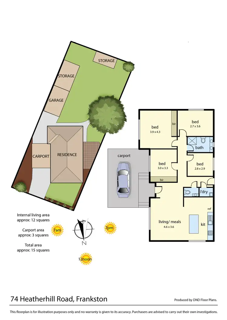 Floorplan of Homely house listing, 74 Heatherhill Road, Frankston VIC 3199