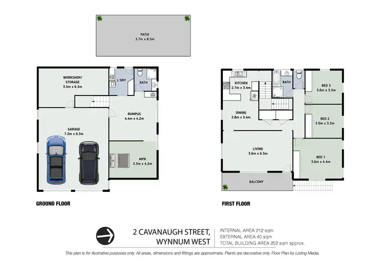 Floorplan of Homely house listing, 2 Cavanaugh Street, Wynnum West QLD 4178