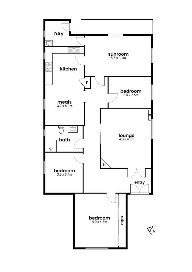 Floorplan of Homely house listing, 56 Power Street, Williamstown VIC 3016