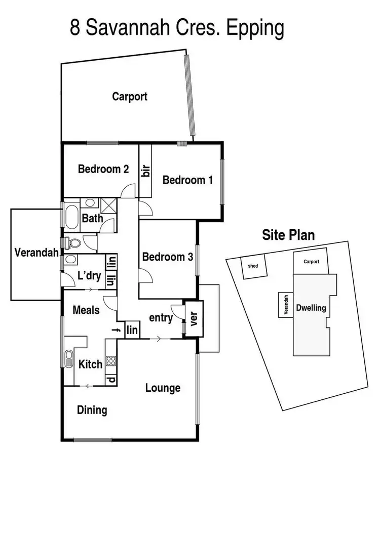 Floorplan of Homely house listing, 8 Savannah Crescent, Epping VIC 3076