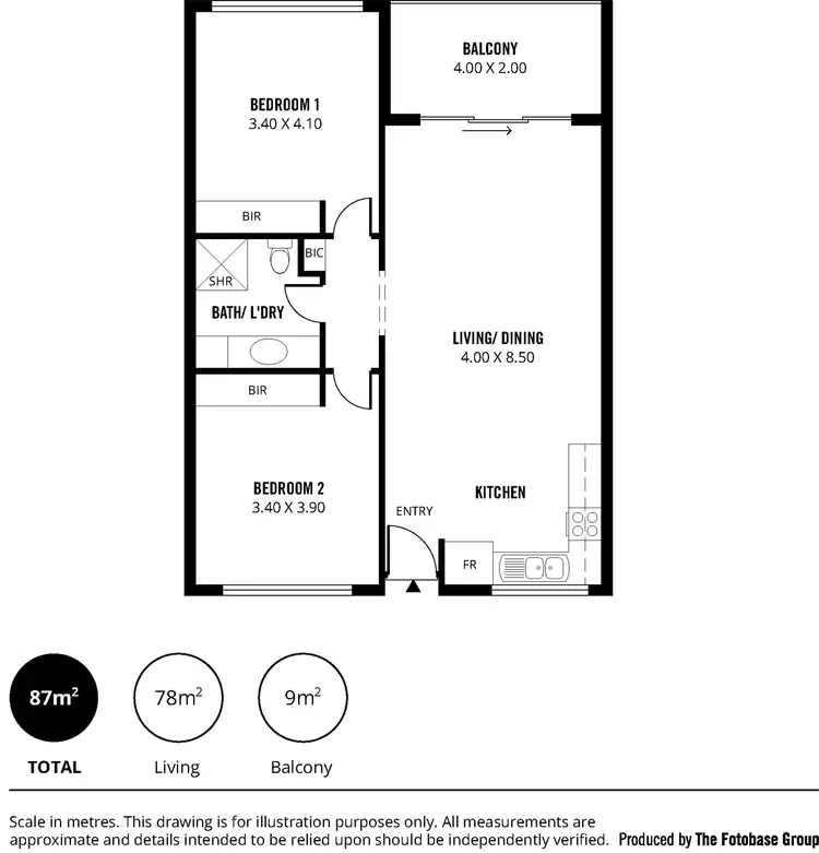 Floorplan of Homely house listing, 120/6-14 Metro Parade, Mawson Lakes SA 5095