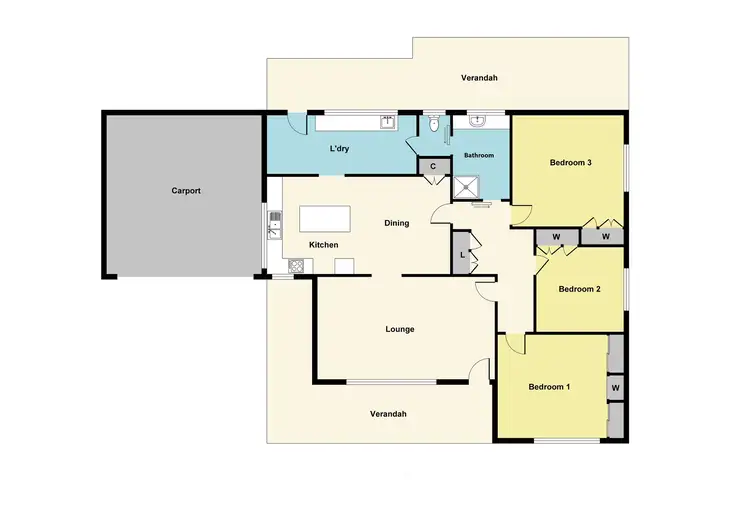 Floorplan of Homely house listing, 16 Gearing Street, Maryborough VIC 3465