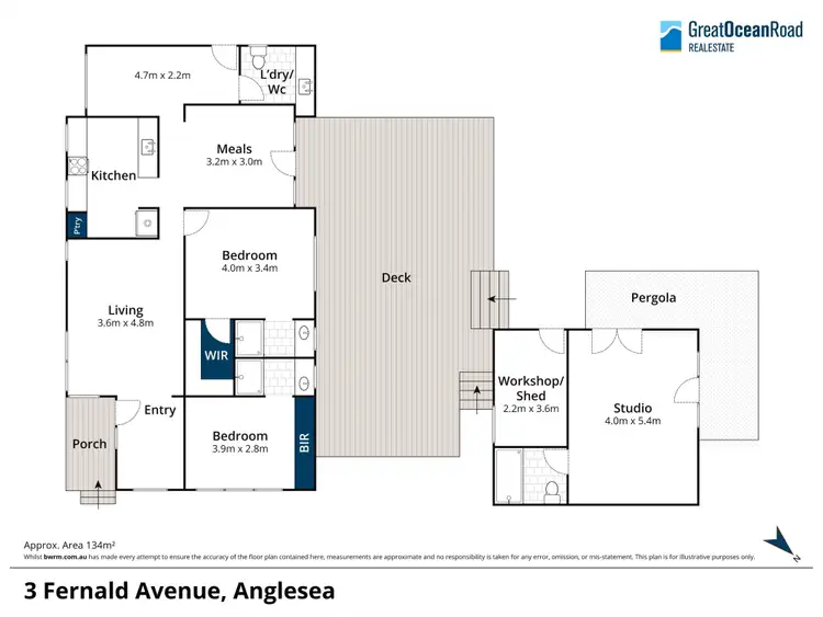 Floorplan of Homely house listing, 3 Fernald Avenue, Anglesea VIC 3230