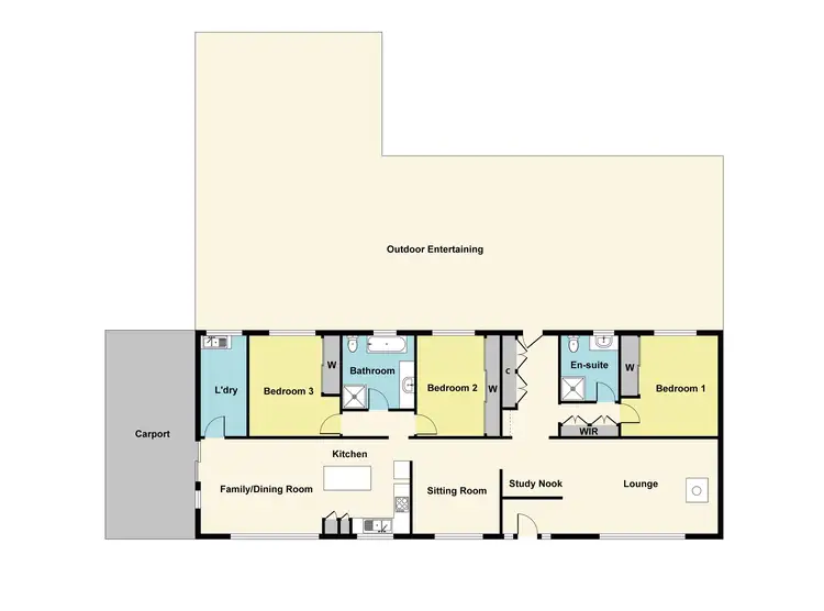 Floorplan of Homely house listing, 4203 Pyrenees Highway (flagstaff), Maryborough VIC 3465