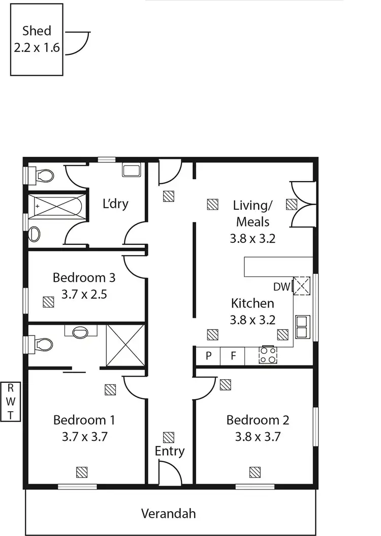 Floorplan of Homely house listing, 112 May Terrace, Ottoway SA 5013