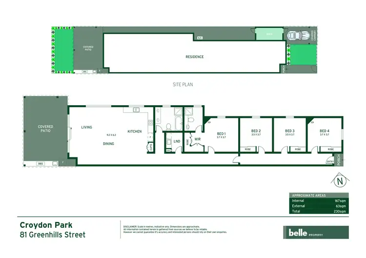 Floorplan of Homely semi-detached listing, 81 Greenhills Street, Croydon Park NSW 2133