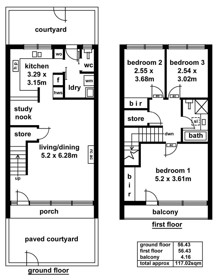 Floorplan of Homely townhouse listing, 6/108 Beulah Road, Norwood SA 5067