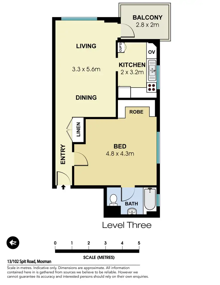 Floorplan of Homely apartment listing, 13/102 Spit Road, Mosman NSW 2088