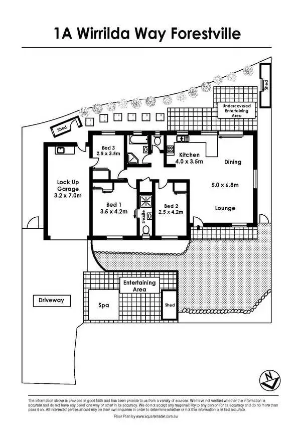 Floorplan of Homely house listing, 1a Wirrilda Way, Forestville NSW 2087