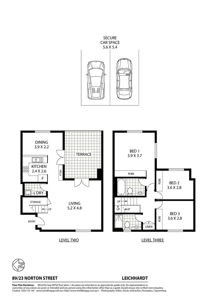 Floorplan of Homely unit listing, 89/23 Norton Street, Leichhardt NSW 2040