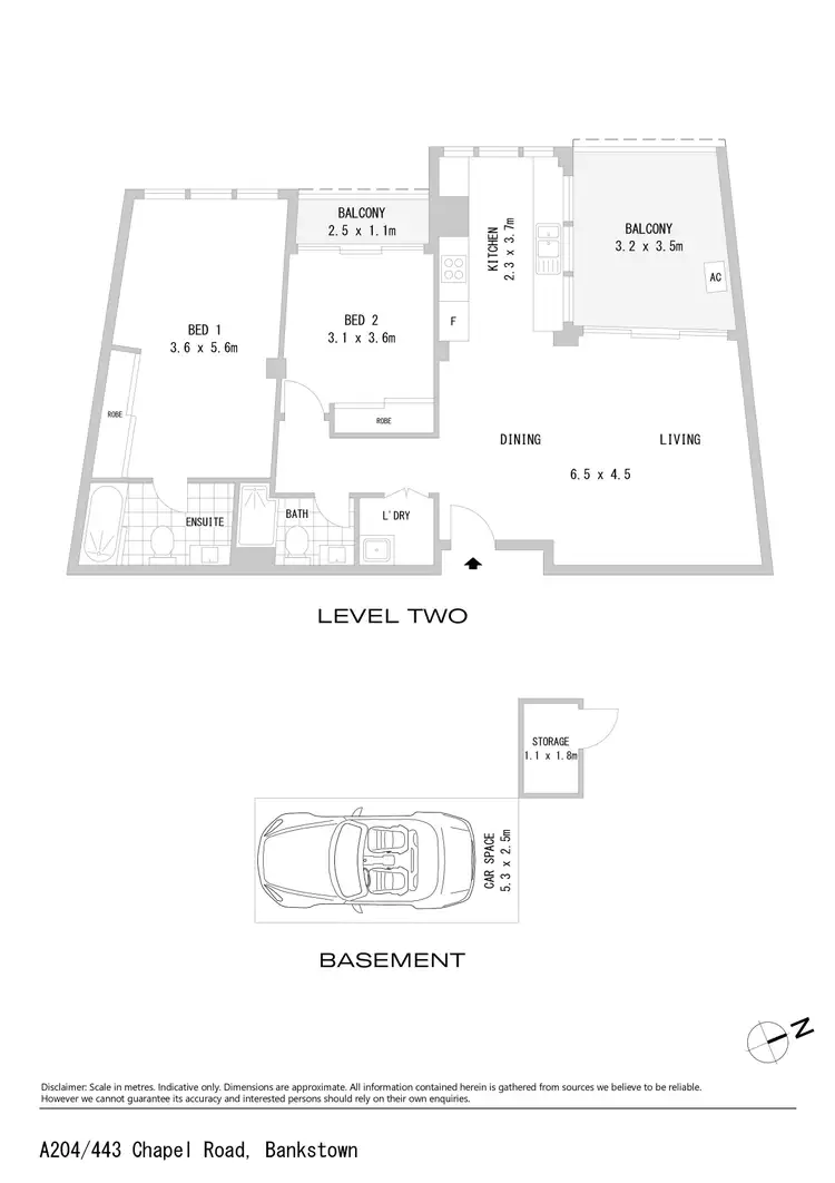 Floorplan of Homely apartment listing, A204/443 Chapel Road, Bankstown NSW 2200