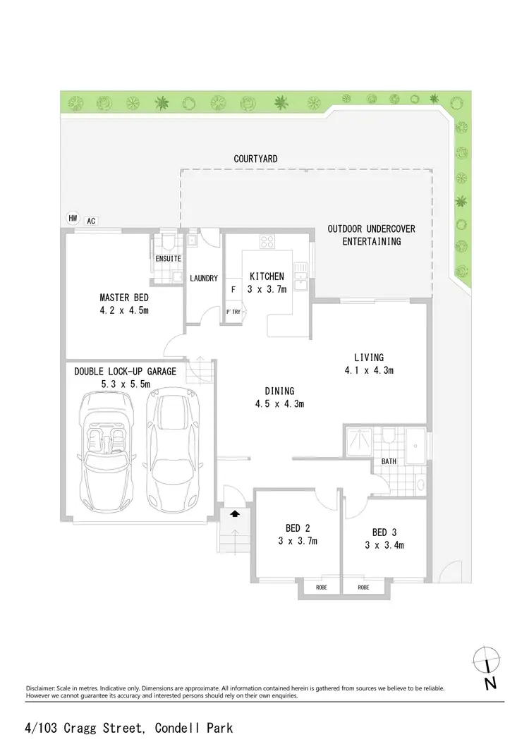 Floorplan of Homely villa listing, 4/103 Cragg Street, Condell Park NSW 2200