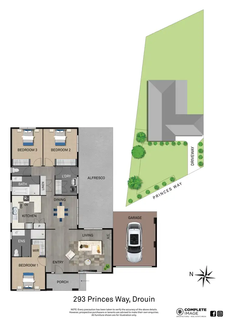 Floorplan of Homely house listing, 293 Princes Way, Drouin VIC 3818