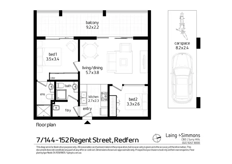 Floorplan of Homely apartment listing, 7/144-152 Regent Street, Redfern NSW 2016