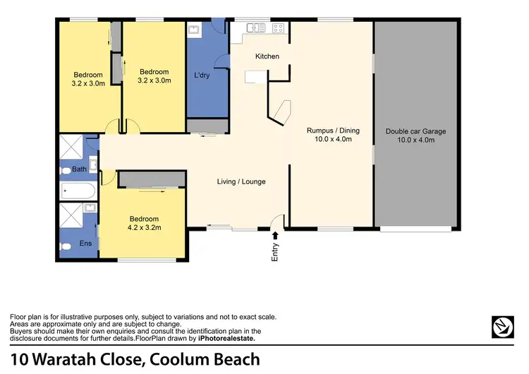 Floorplan of Homely house listing, 10 Waratah Close, Coolum Beach QLD 4573