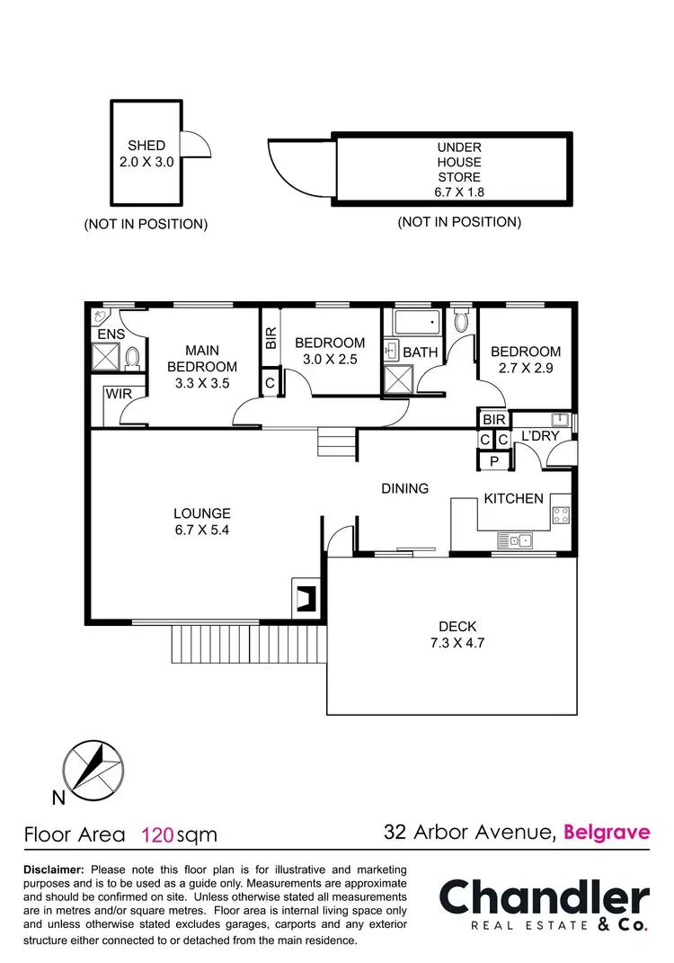 Floorplan of Homely house listing, 32 Arbor Avenue, Belgrave VIC 3160