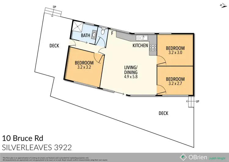 Floorplan of Homely house listing, 10 Bruce Road, Silverleaves VIC 3922