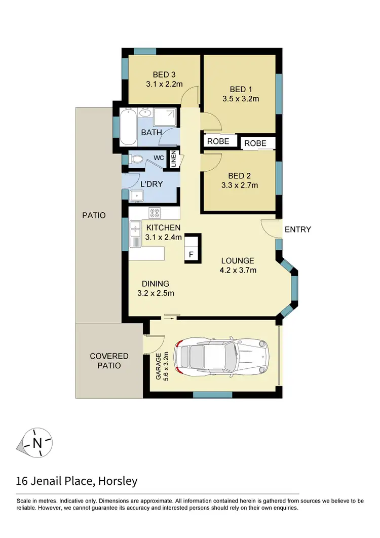 Floorplan of Homely house listing, 16 Jenail Place, Horsley NSW 2530