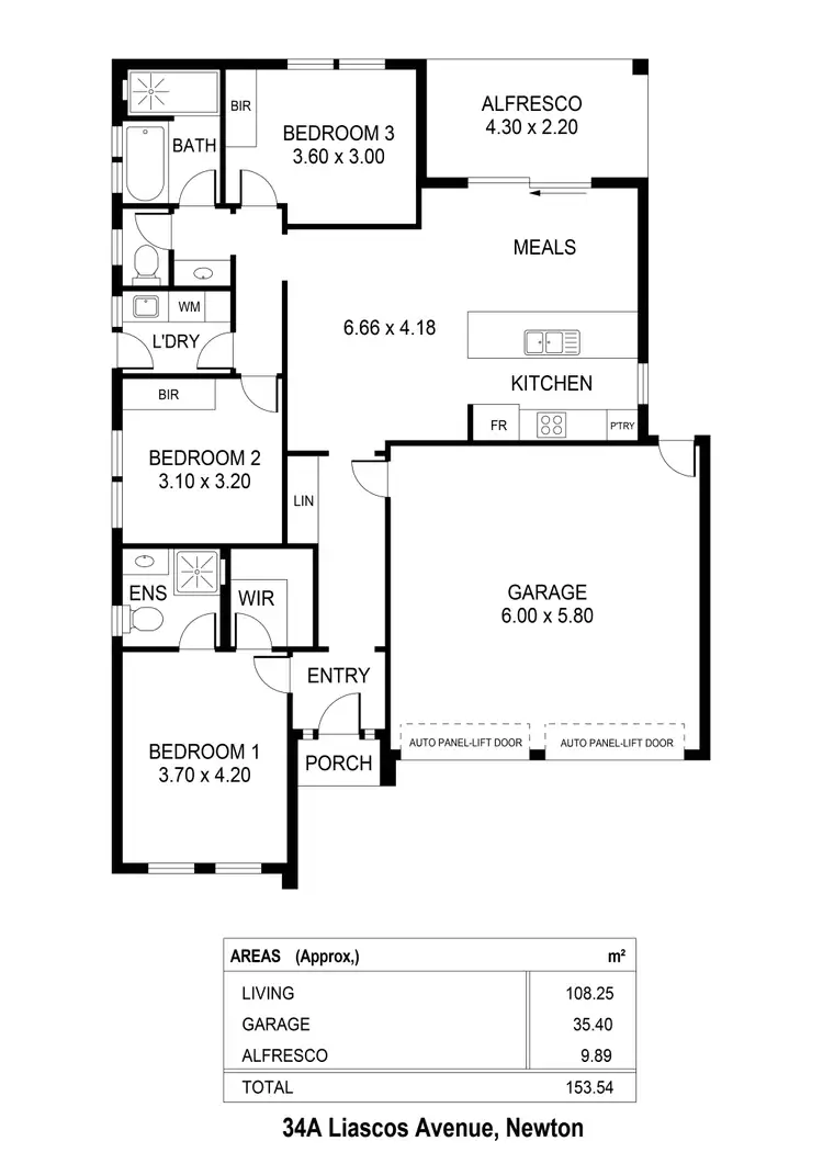 Floorplan of Homely house listing, 34a Liascos Avenue, Newton SA 5074
