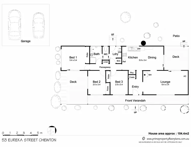 Floorplan of Homely house listing, 53 Eureka Street, Chewton VIC 3451