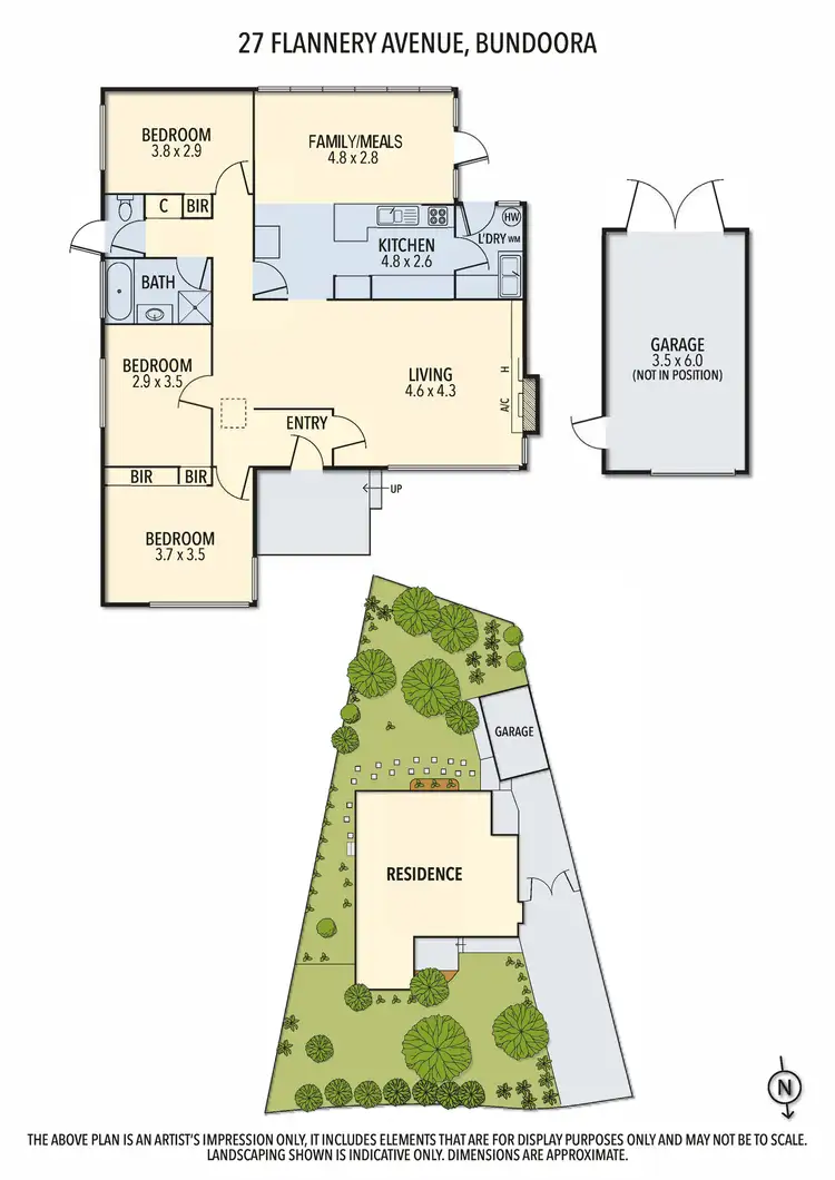 Floorplan of Homely house listing, 27 Flannery Avenue, Bundoora VIC 3083