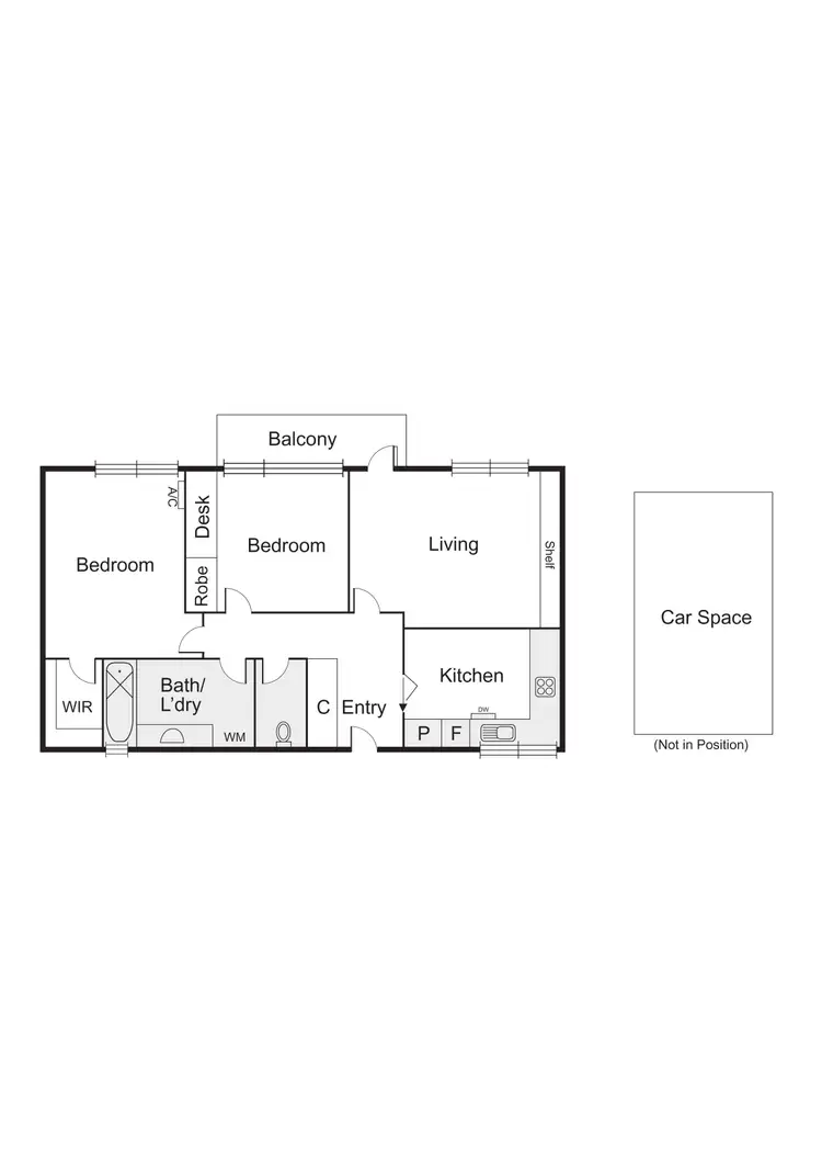 Floorplan of Homely apartment listing, 8/109 Ross Street, Port Melbourne VIC 3207