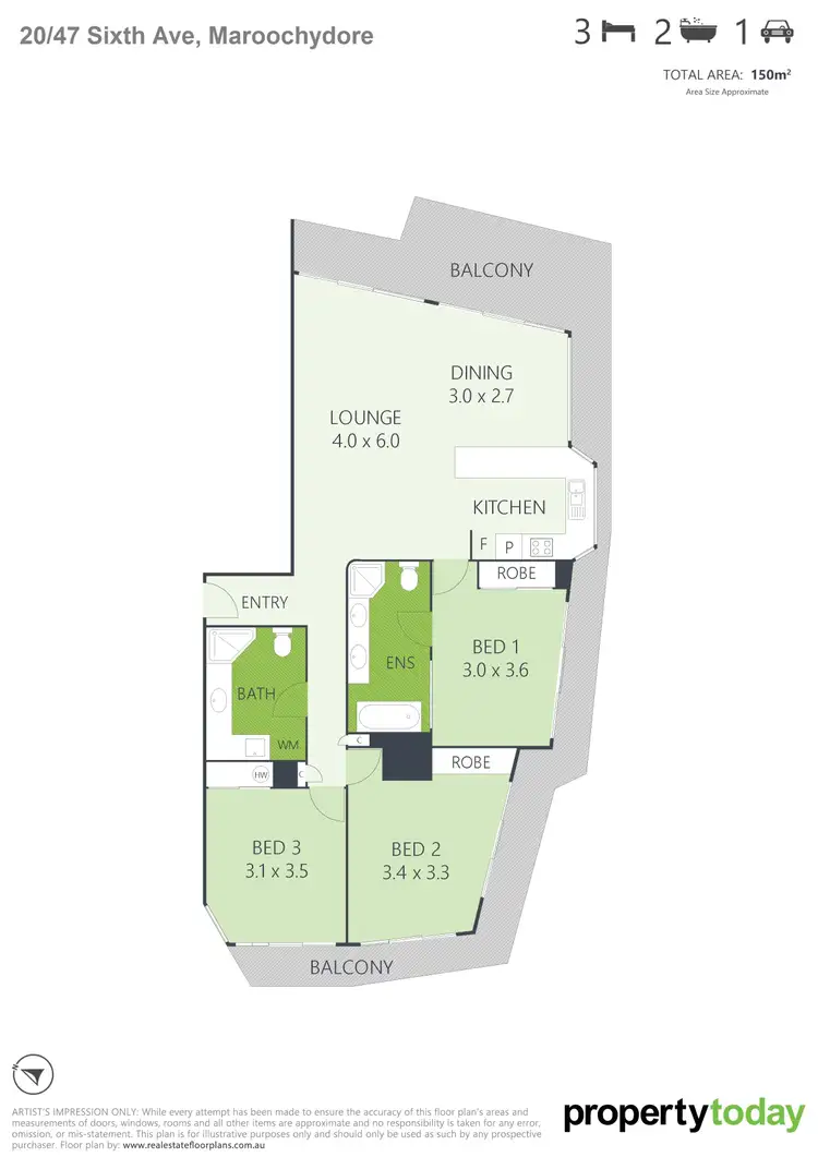 Floorplan of Homely unit listing, 20/47-51 Sixth Avenue, Maroochydore QLD 4558
