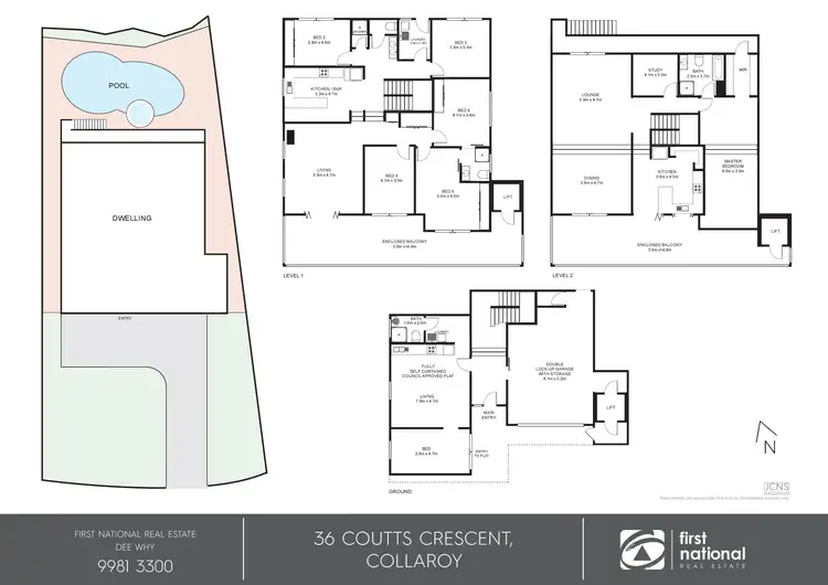 Floorplan of Homely house listing, 36 Coutts Crescent, Collaroy NSW 2097