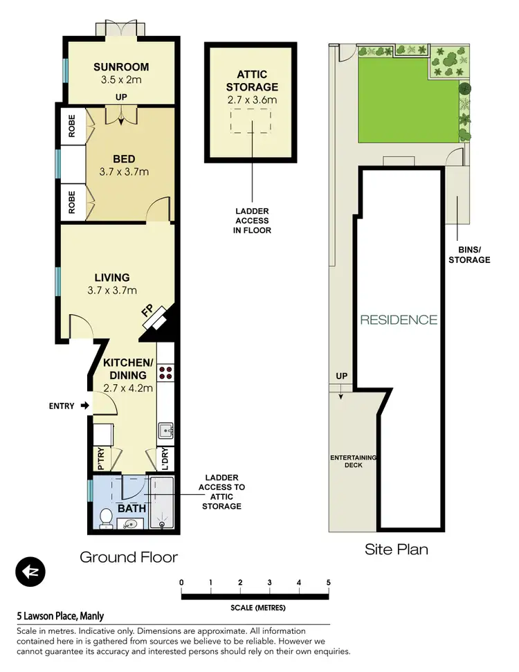 Floorplan of Homely house listing, 5 Lawson Place, Manly NSW 2095