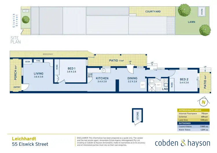 Floorplan of Homely house listing, 55 Elswick Street, Leichhardt NSW 2040