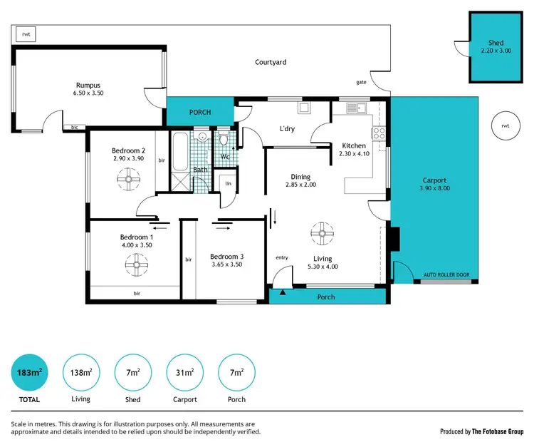Floorplan of Homely house listing, 5 Renown Avenue, Clovelly Park SA 5042