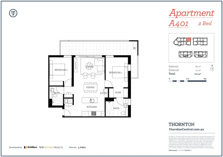 Floorplan of Homely apartment listing, 401/101A Lord Sheffield Circuit, Penrith NSW 2750