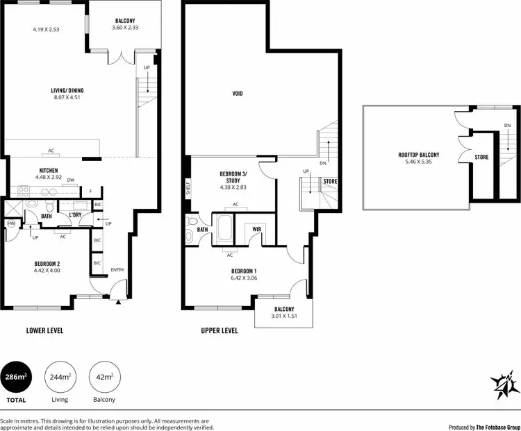 Floorplan of Homely townhouse listing, 30/237 Wakefield Street, Adelaide SA 5000
